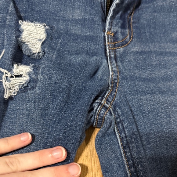 Warehouse Navy Ripped Skinny Jeans - Picture 3 of 10